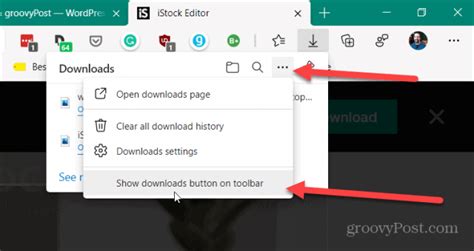 How To Make The Downloads Button Always Show On Microsoft Edge