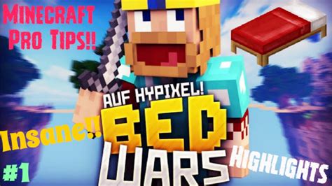 Minecraft Hypixel Bedwars Insane Highlights 1 Noob To