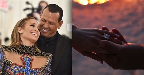 Jlo And A Rod Are Engaged Check Out Her Stunning Engagement Ring