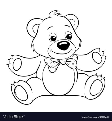 Cute Cartoon Bear Royalty Free Vector Image Vectorstock