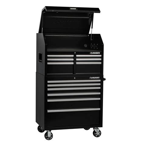 Husky 36 In W X 24 5 In D 12 Drawer Tool Chest And Cabinet Combo In