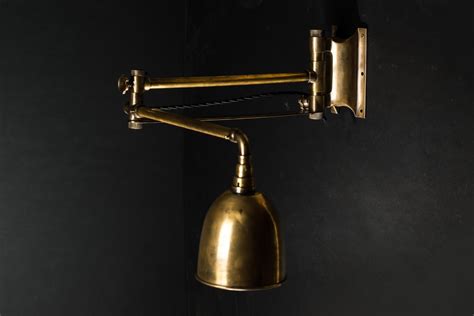 Vintage Brass Articulated Wall Light — Felix Lighting Specialists