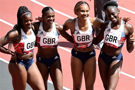 tokyo olympics team gb break national record in women s 4x100m relay heat the independent