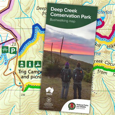 Deep Creek Conservation Park Bushwalking Map Topographic The