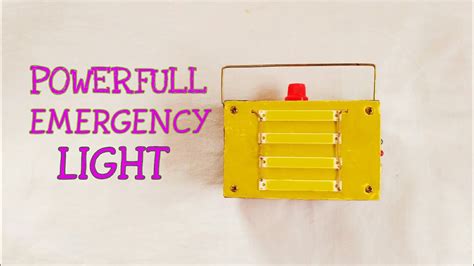 How To Make A High Quality Emergency Light Diy Youtube