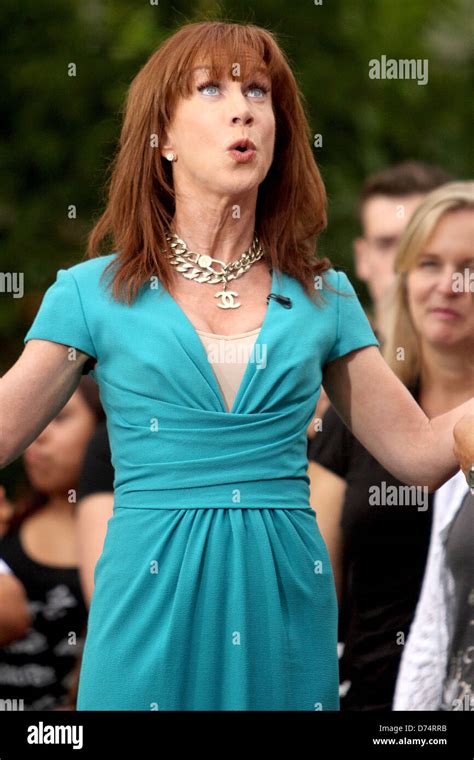 Kathy Griffin Films An Appearance For The Entertainment Television News