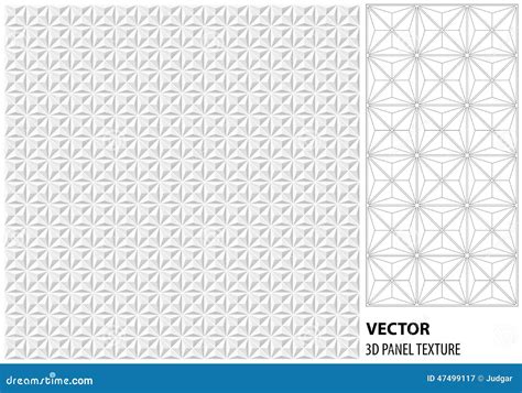 Abstract 3d White Geometric Background White Seamless Texture With