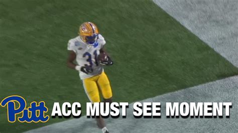 Pitts Erick Hallett Gets The Crushing Pick 6 Acc Must See Moment