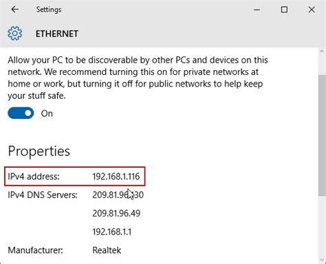 Network Settings Windows 10 Ip Address Setting The Tcp Ip Protocol