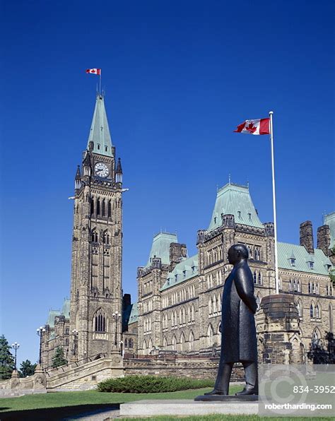 Canadian Parliament Building Ottawa Ontario Stock Photo
