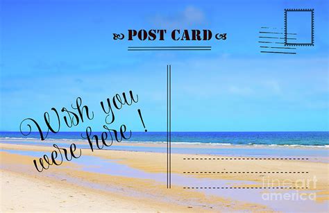 Wish You Were Here Summer Vacation Postcard Photograph By Milleflore Images