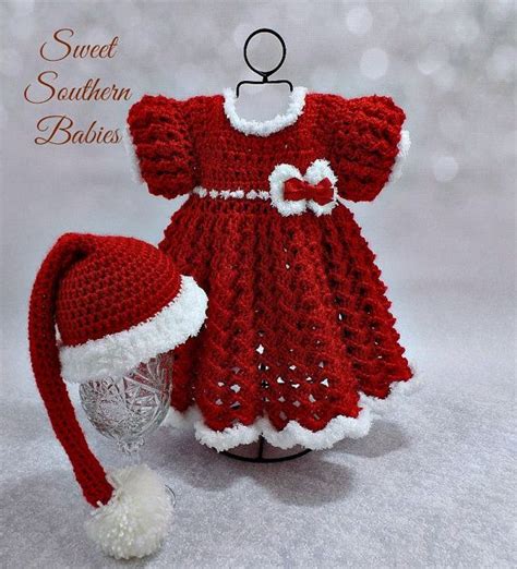 Baby Girls Red And White Christmas Dress By Sweetsouthernbabies