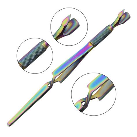 Nail Pincher Tool Multi Function Cuticle Pusher Tweezer Magic Wand
