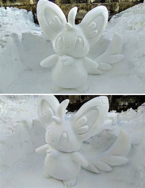 Japanese Artist Creates Incredible Snow Sculptures 30 Pics