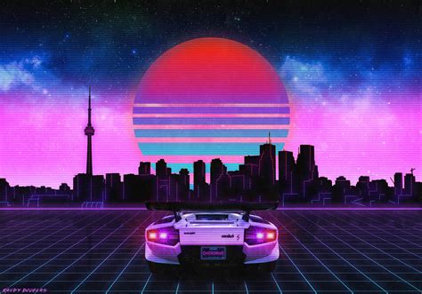 Full Hd 1080p Retrowave Wallpapers Free Download Page 2