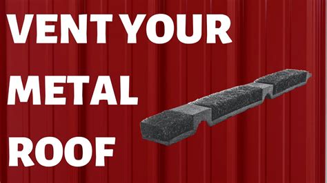 How To Vent Your Metal Roof Ridge Cap Youtube