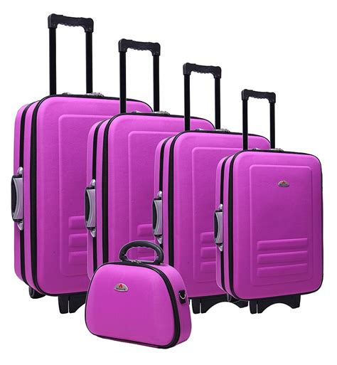 Purple 5pc Luggage Set