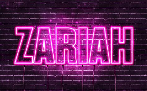 Download Wallpapers Zariah 4k Wallpapers With Names Female Names