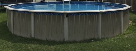 24 X 52 Steel Wall With Stainless Service Panel Above Ground Pool For