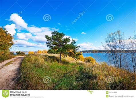 Autumn Landscape Berdsk Siberia Russia Stock Image Image Of Nature