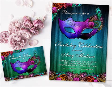 FREE 12+ Masquerade Birthday Invitation Designs & Examples in PSD | AI | EPS Vector | Examples