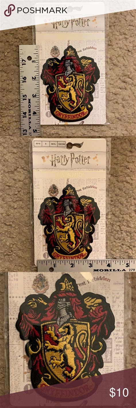 Harry Potter Gryffindor Iron On Patch Nwt Harry Potter Gryffindor