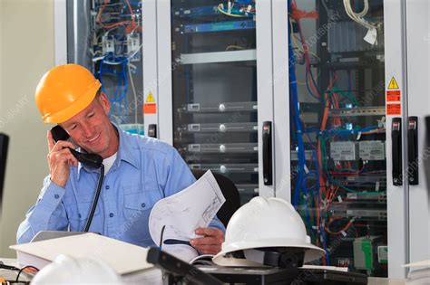 Electrical Engineer At Work Stock Image F0177932 Science Photo