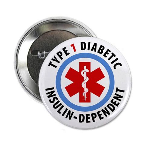 Diabetic Diabetes Medic Alert Pin Back Button Badge Type 1 Etsy