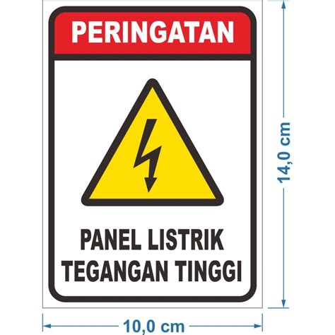 Stiker Savety Bahaya Listrik Tegangan Tinggi Lazada Indonesia