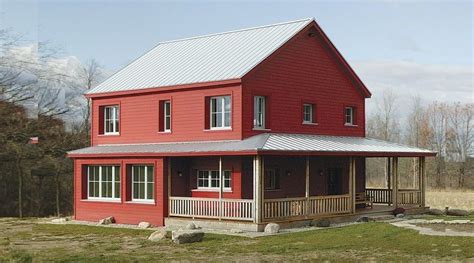 A Super Energy Efficient Prefab Rural Farmhouse Metal Building Homes