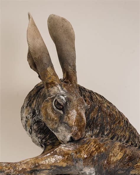 Hare Sculpture £1950 Sold - Nick Mackman Animal Sculpture