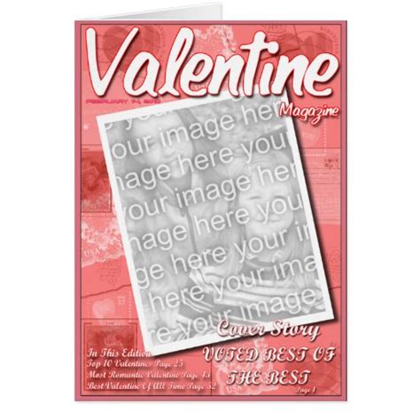 Valentine Magazine 2nd Edition Card Zazzle