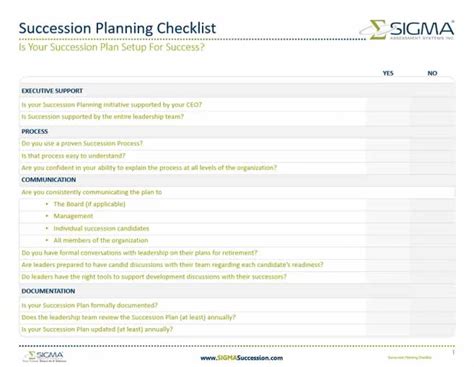 Succession Planning Tools And Templates Sigma Assessment Systems