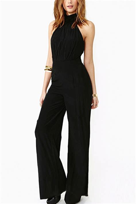 From black lace jumpsuits to black denim jumpsuits, ditch the dresses and let new look's black jumpsuits take over with free delivery options available. Black Halter Top Backless Sexy Jumpsuit @ Sexy Rompers And ...