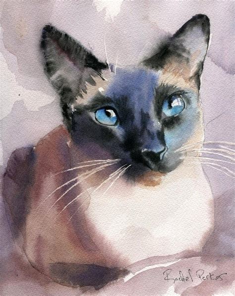 Siamese Cat Paintings British Shorthair