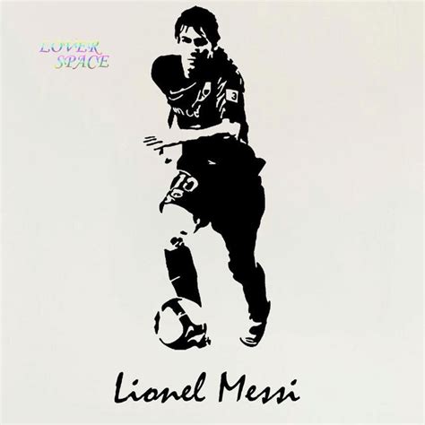 Lionel Messi Barcelona Football Sport Wall Art Stickers Decal Mural