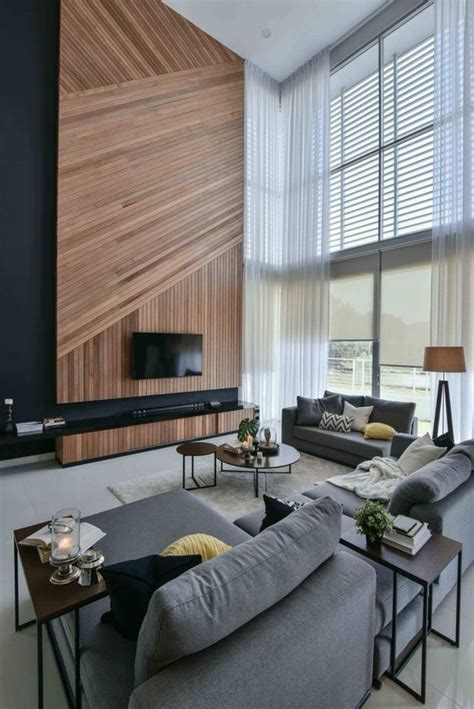 Reclaimed wood wall feature for the contemporary bedroom [design: 25 Inviting Living Rooms With Wood Walls - DigsDigs