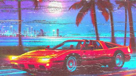Speeding Neon Lights Live 80s Vibe Retrowave Chillwave Mix To Work