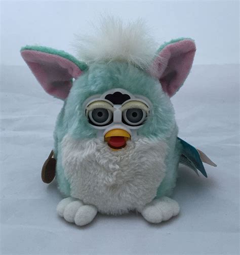 1999 Furby Baby Mintblueaqua Furby Dinosaur Stuffed Animal Olaf