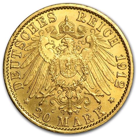 Buy Germany Gold 20 Marks Prussia William Ii 1888 1913 Bu Apmex