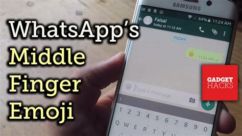 Use The Middle Finger Emoji On Whatsapp How To Youtube