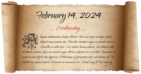What Day Of The Week Was February 14 2024