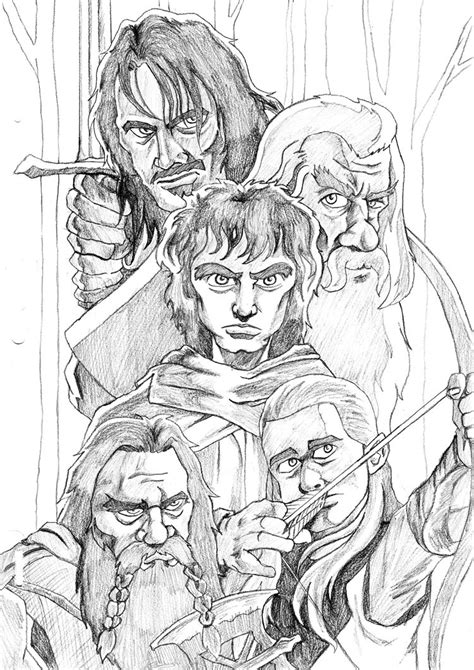 Lord Of The Rings Characters Drawings Warehouse Of Ideas