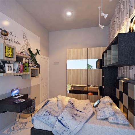 Tips desain menawan kamar tidur ukuran 2 2 meter info ukuran kamar mungil idealnya adalah kamar tidur 2 3 meter namun karena anda mengkonsep desain minimalis berarti kamar 2 2 meter sudah. desain interior kamar tidur anak banjarmasin | Desain ...