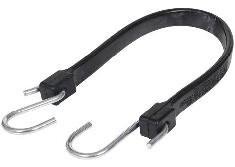 Keeper Black Epdm Rubber Bungee Strap With S Hooks Bungee Length 19