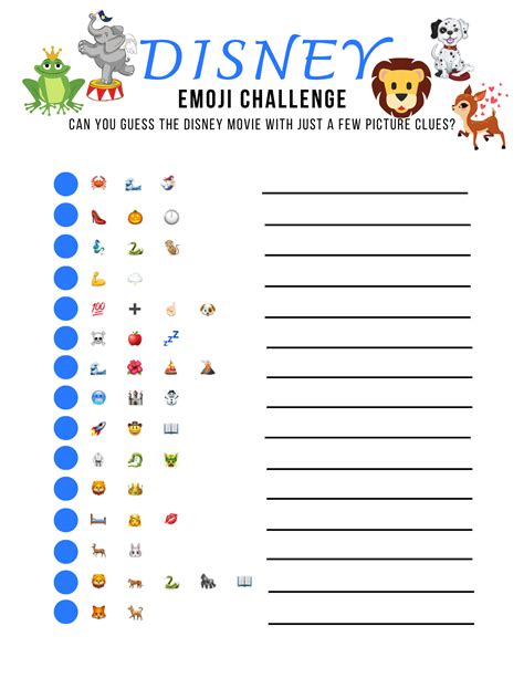 disney movie emoji quiz with answers free printable the life of spicers