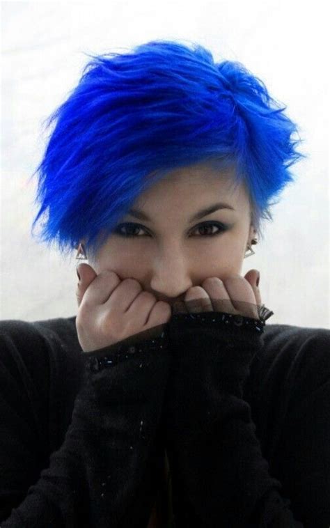 Photo 48 51 Men39s Hairstyles Of Electric Blue Hair Color