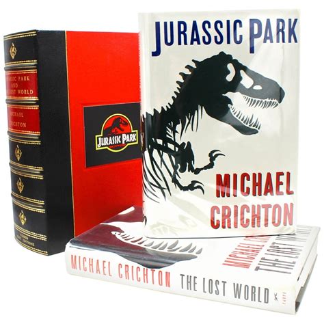 Jurassic Park And The Lost World First Editions Signed By Michael Chrichton At 1stdibs