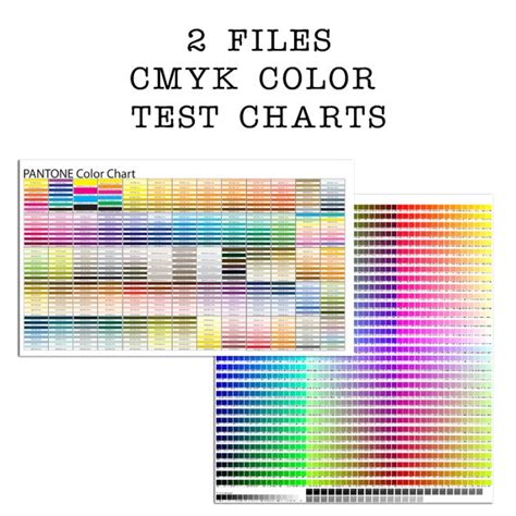 Sublimation Spot Color Chartsdigital Download Printable Color Etsy