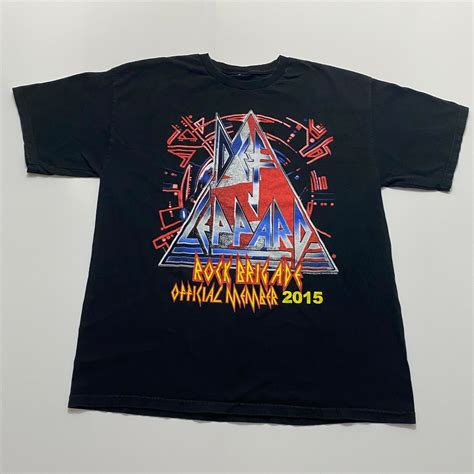 Def Leppard Rock Brigade 2015 Official Member T Shirt Gem